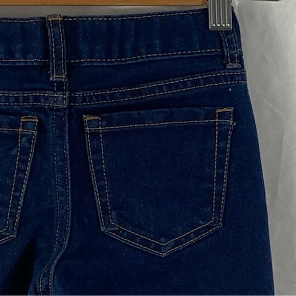 The Children’s Place Girl Skinny Dark Blue Jeans Waist Adjustable Band Size 6 - Picture 15 of 16